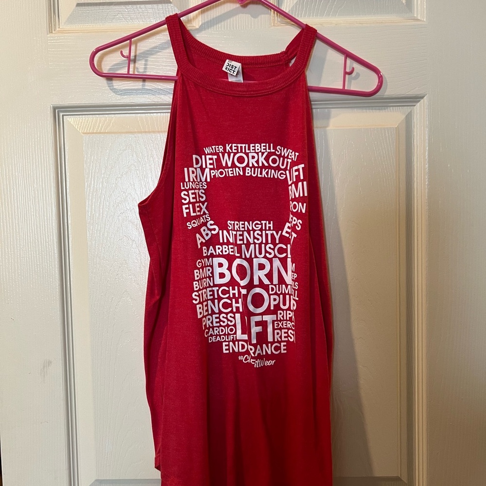 Red Graphic Tank Top